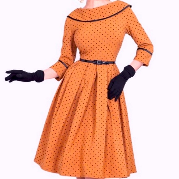 Tatyana Dresses & Skirts - Tatyana Bettie Page Iced Coffee Dress